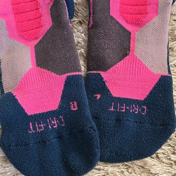 Nike Socks dri-fit high size medium unisex neon Pink grey Blue hyperelite Rare - Picture 5 of 15